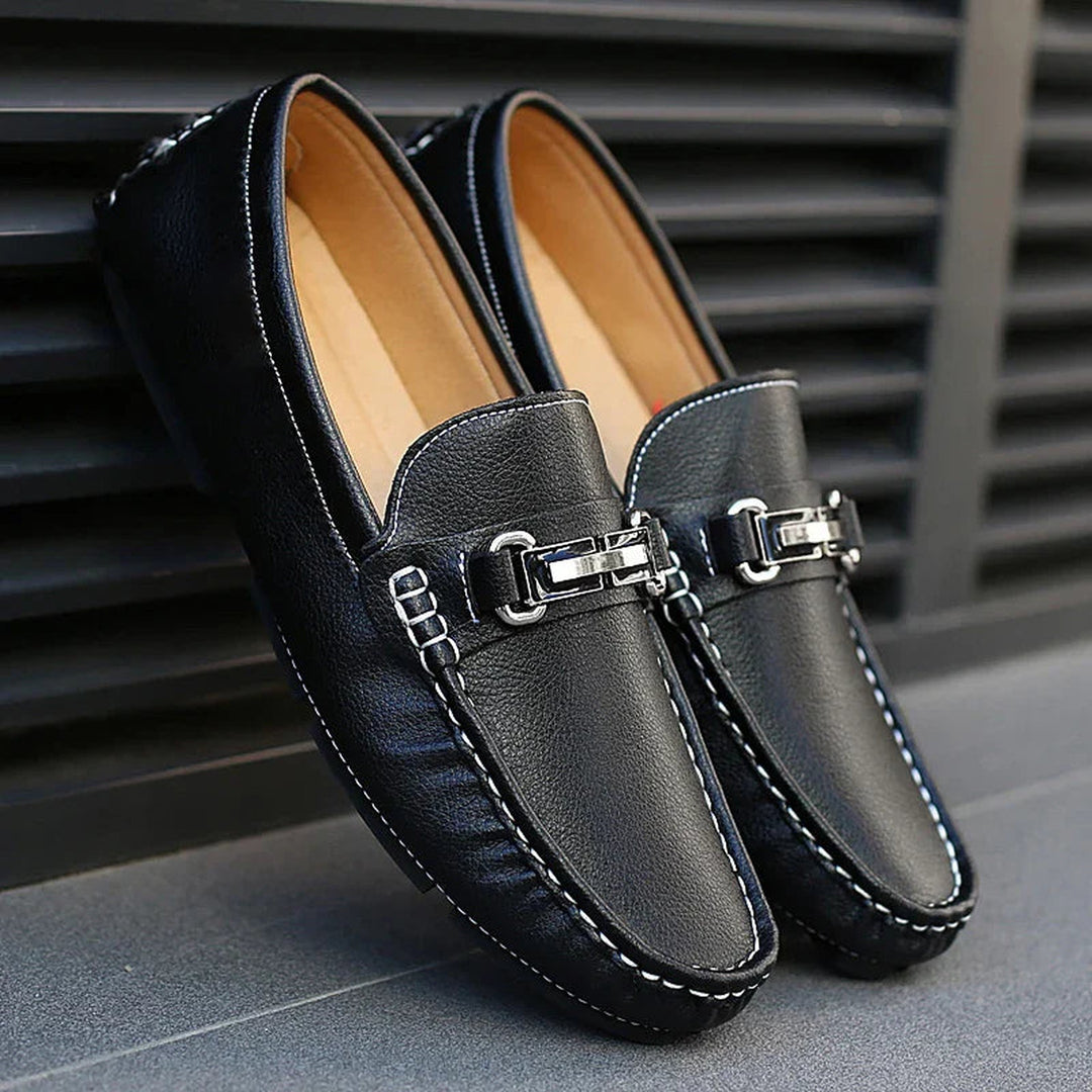 Men's Leather Loafers – Cushioned Slip-On for Work and Weekend – view 4
