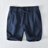 Men's Linen Blend Shorts – Relaxed Drawstring Summer Shorts