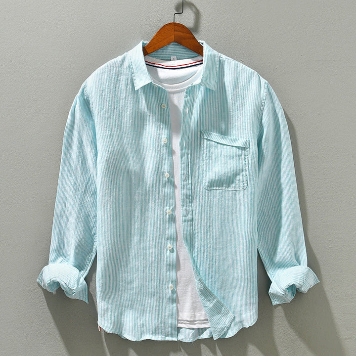 Men's Linen Shirt – Breathable Button-Front Summer Shirt – view 2
