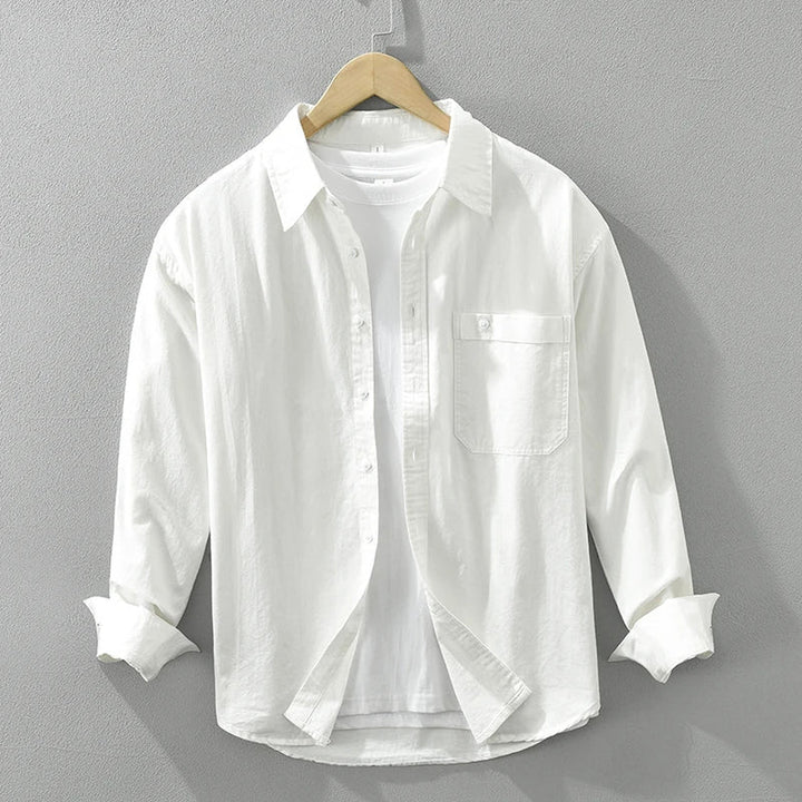 Men's Cotton Long Sleeve Shirt – Breathable Everyday Layer – view 2
