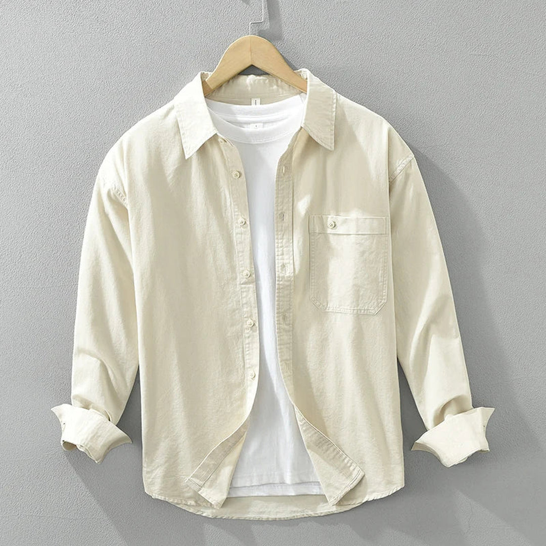 Men's Cotton Long Sleeve Shirt – Breathable Everyday Layer – view 3