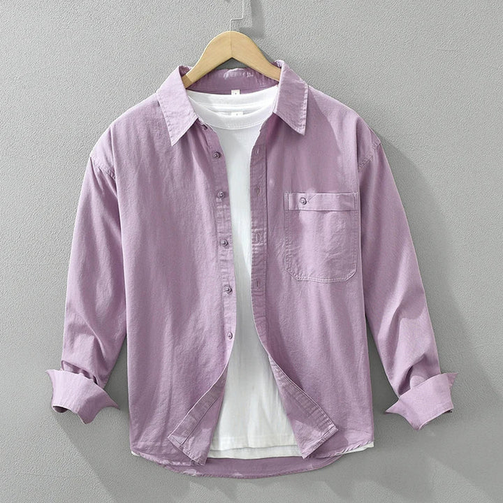 Men's Cotton Long Sleeve Shirt – Breathable Everyday Layer – view 4