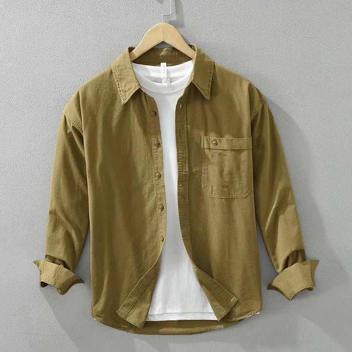 Men's Cotton Long Sleeve Shirt – Breathable Everyday Layer – view 5