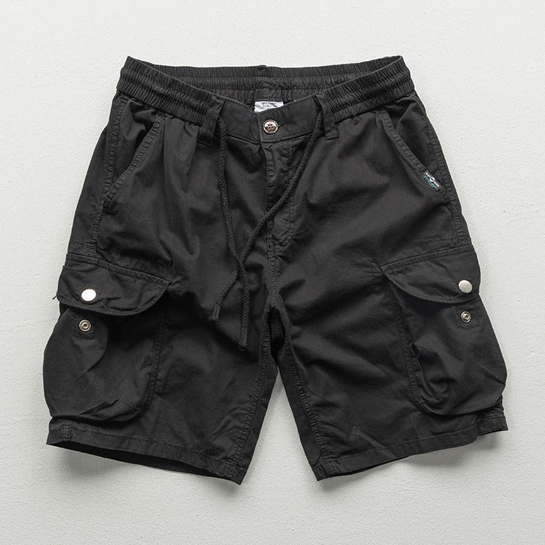 Men's Lightweight Cargo Shorts – Stretch Waist Walking Shorts – view 2
