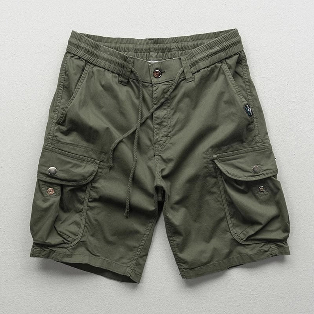Men's Lightweight Cargo Shorts – Stretch Waist Walking Shorts – view 3