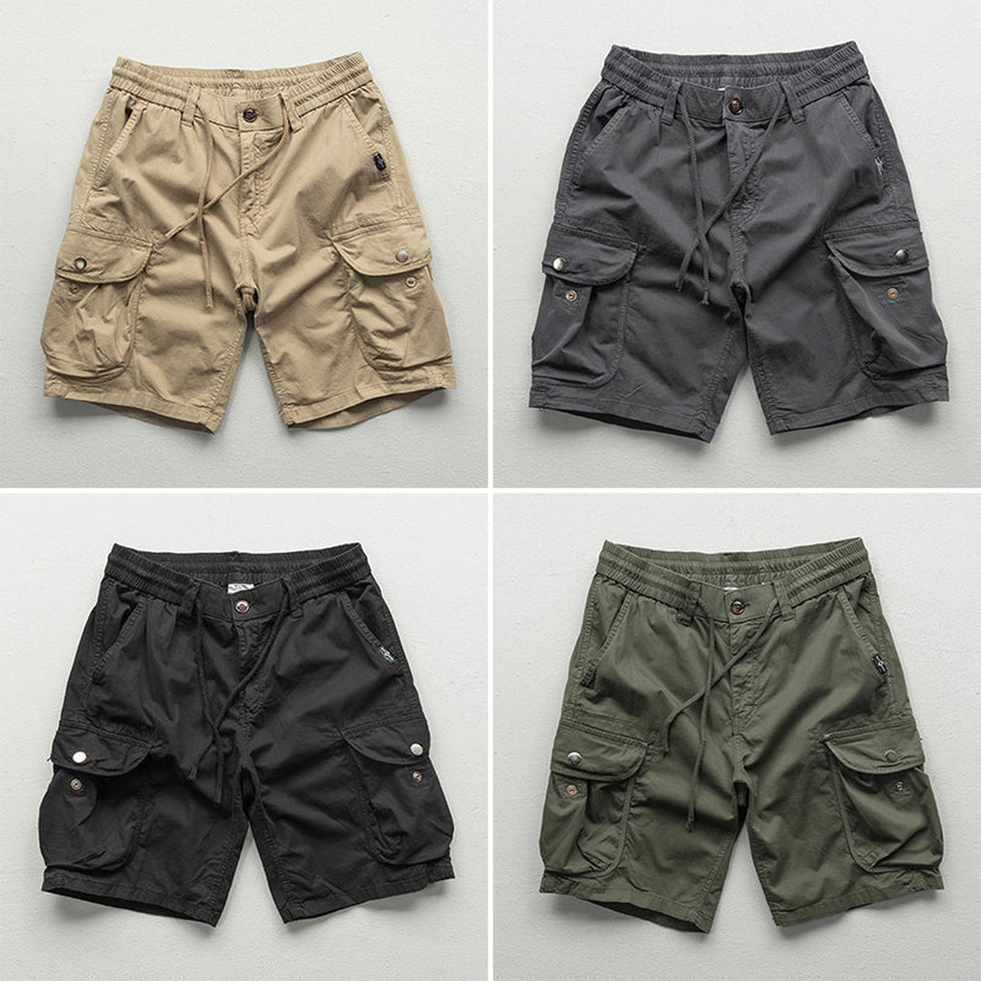 Men's Lightweight Cargo Shorts – Stretch Waist Walking Shorts – view 6