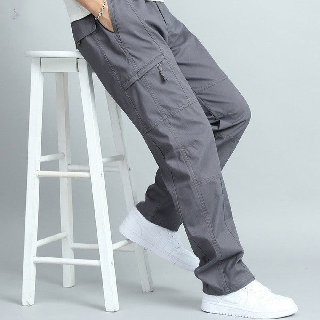 Men's Cotton Cargo Trousers – Brooklyn Everyday Workwear – view 2