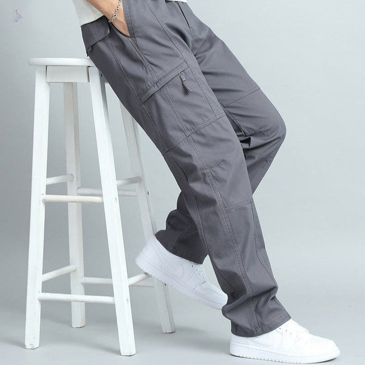 Men's Cotton Cargo Trousers – Brooklyn Everyday Workwear – view 2