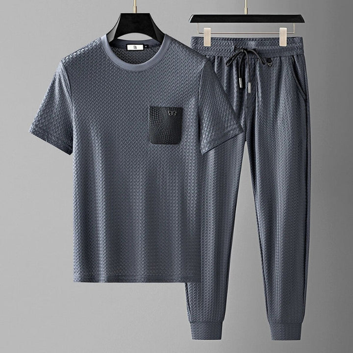 Men's Jacquard Lounge Set – Textured Knit Co-ord for Easy Days – view 8