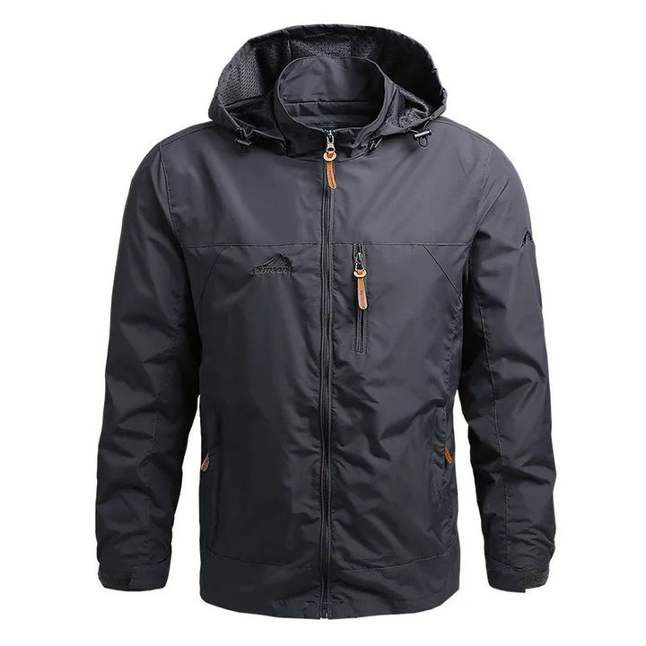 Men's Water-Resistant Shell Jacket – All-Weather Explorer – Army Green