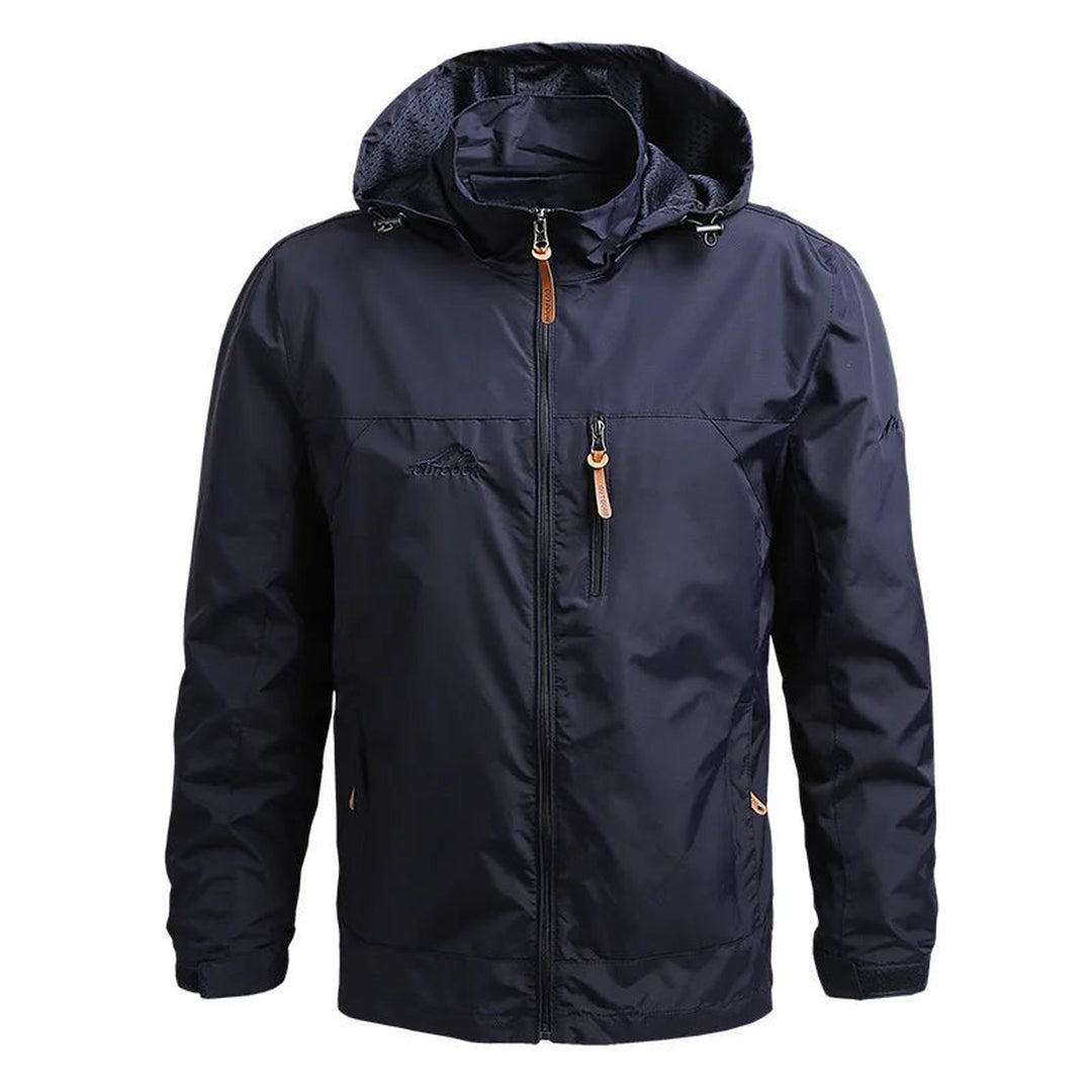 Men's Water-Resistant Shell Jacket – All-Weather Explorer – Grey