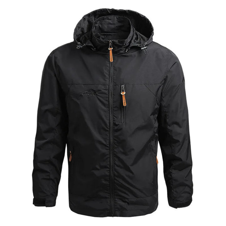 Men's Water-Resistant Shell Jacket – All-Weather Explorer – Navy