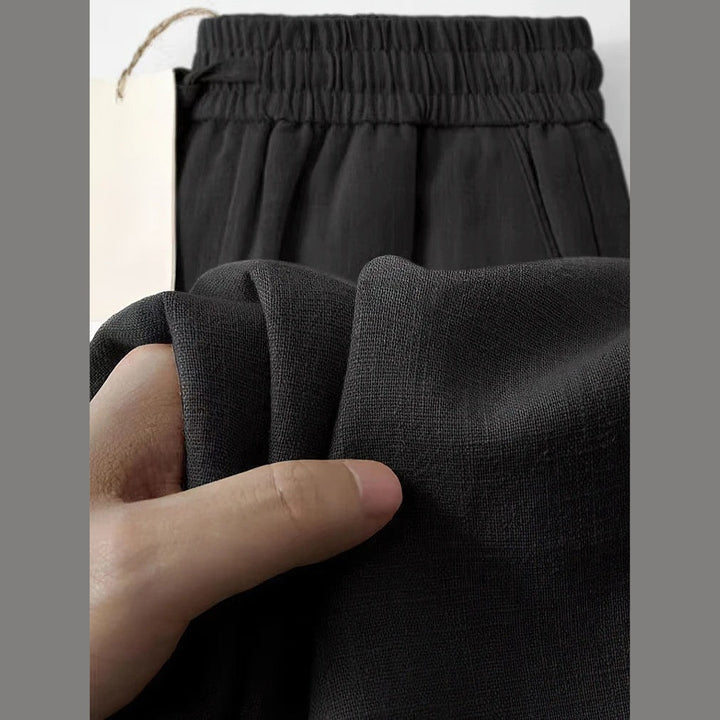 Men's Cotton-Linen Lounge Trousers – Relaxed Drawstring Comfort – view 6
