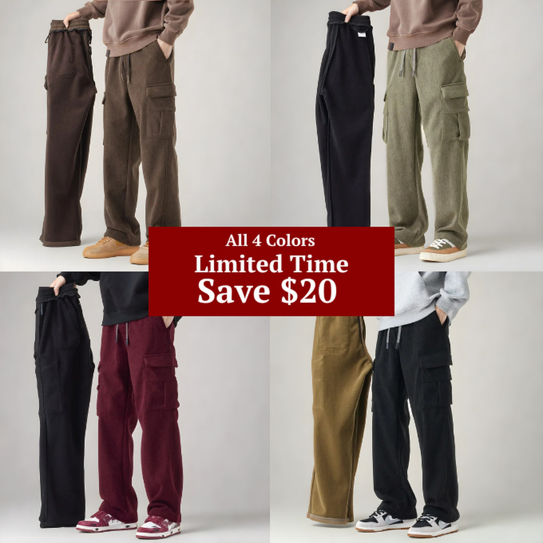 Men's Cargo Joggers – Stretch Comfort with Utility Pockets – All 4 Colours (Bundle)