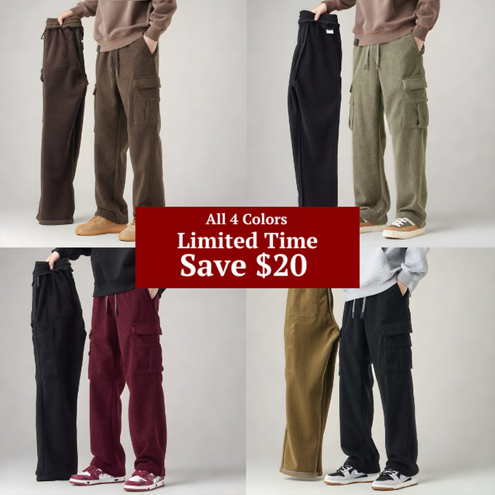 Men's Cargo Joggers – Stretch Comfort with Utility Pockets – All 4 Colours (Bundle)