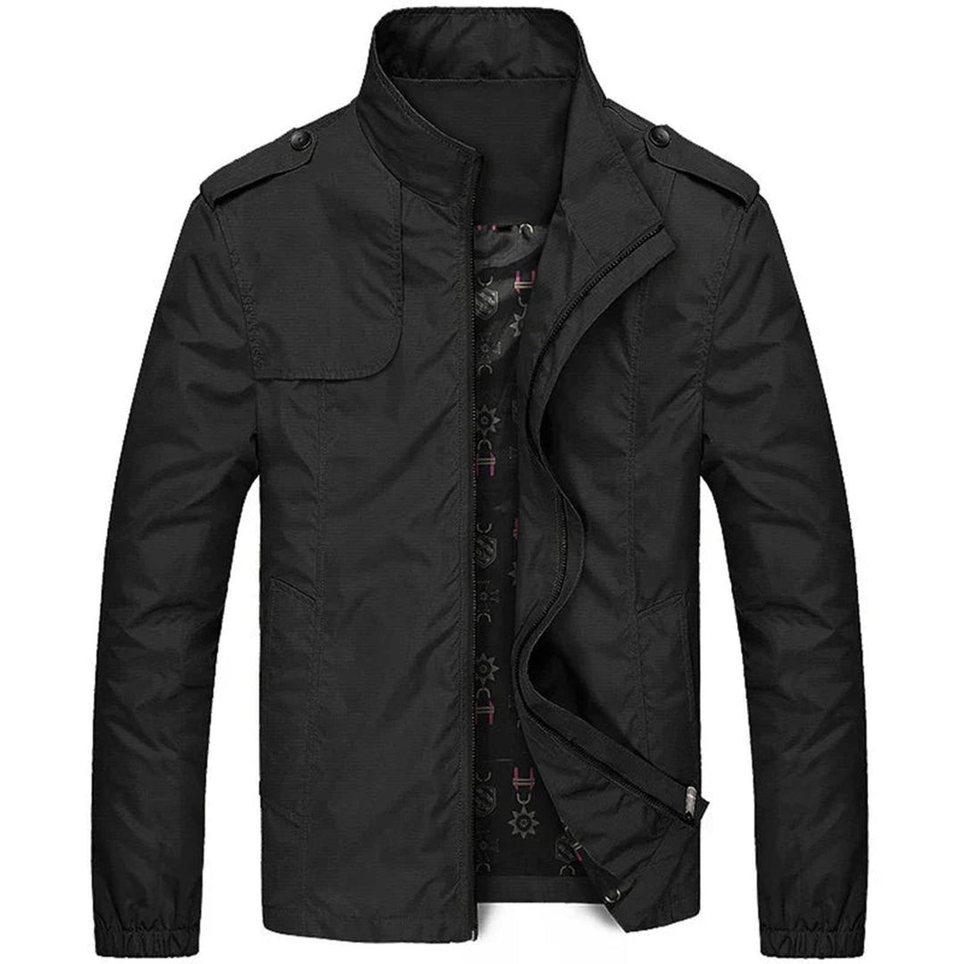 Men's Lightweight Wind-Resistant Jacket – City Layering Shell – Black