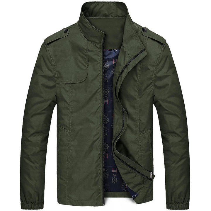 Men's Lightweight Wind-Resistant Jacket – City Layering Shell – Green