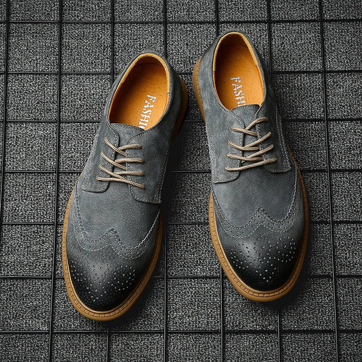 Men's Suede Wingtip Brogues – Smart-Casual Dress Shoes – view 12