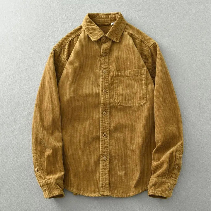 Men's Fine-Wale Corduroy Shirt – Relaxed Autumn Essential