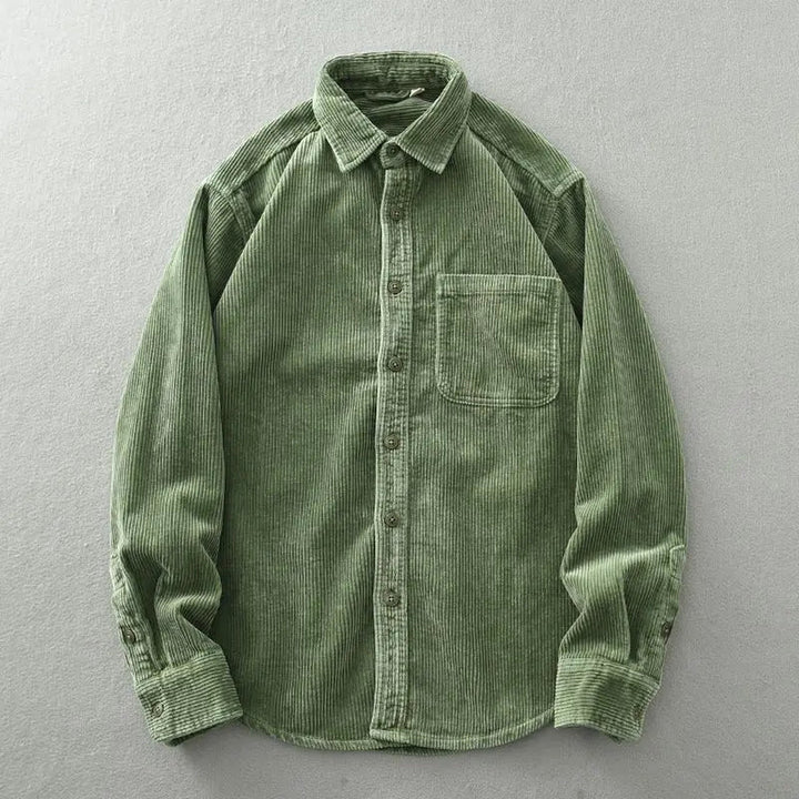 Men's Fine-Wale Corduroy Shirt – Relaxed Autumn Essential