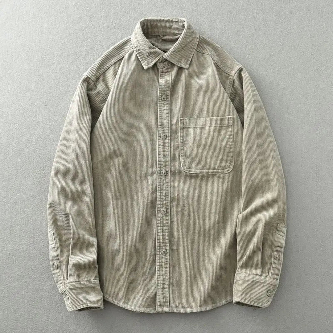 Men's Fine-Wale Corduroy Shirt – Relaxed Autumn Essential