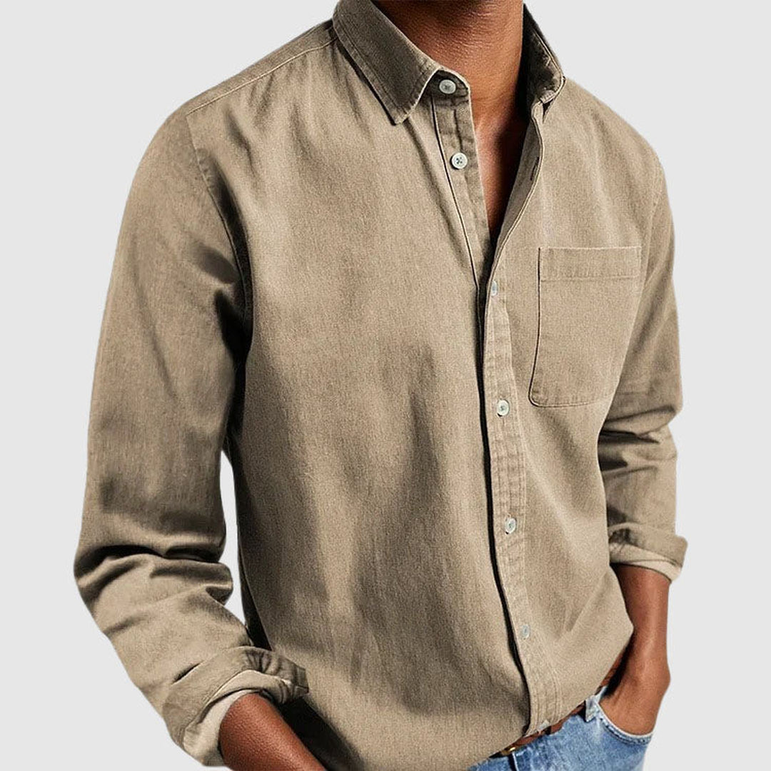Men's Essential Cotton Shirt – Classic Collar Everyday Wear – view 2