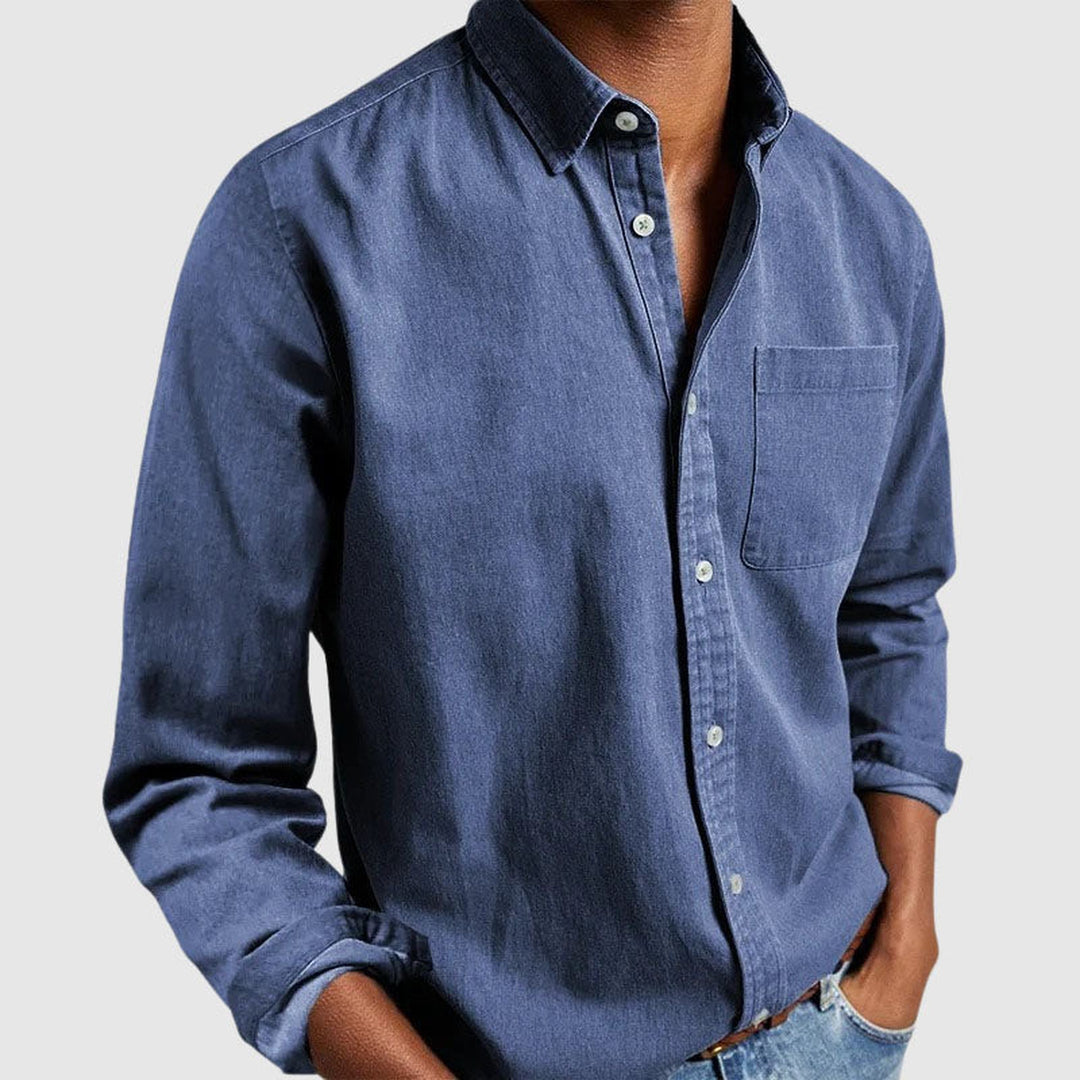 Men's Essential Cotton Shirt – Classic Collar Everyday Wear – view 3