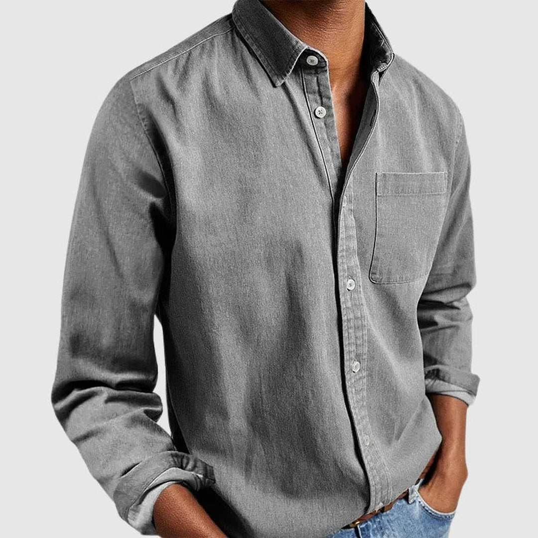 Men's Essential Cotton Shirt – Classic Collar Everyday Wear – view 4