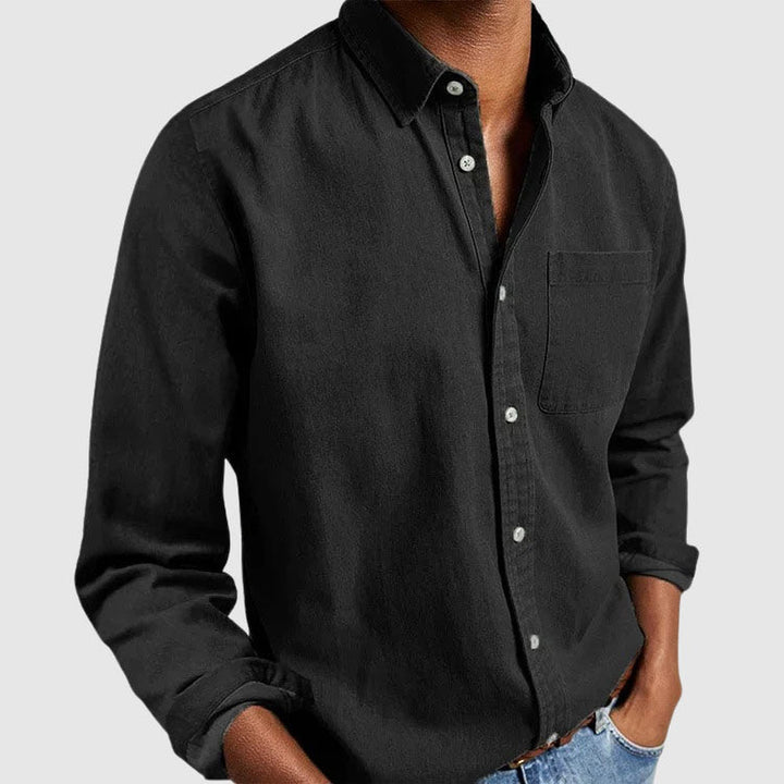 Men's Essential Cotton Shirt – Classic Collar Everyday Wear – view 5