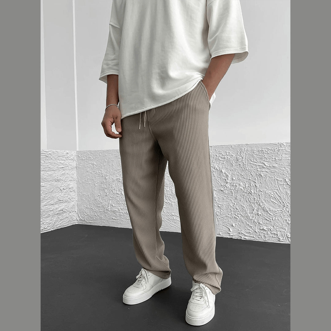 Men's Finn Ribbed Knit Joggers – Relaxed Fit Casual Trousers – view 9