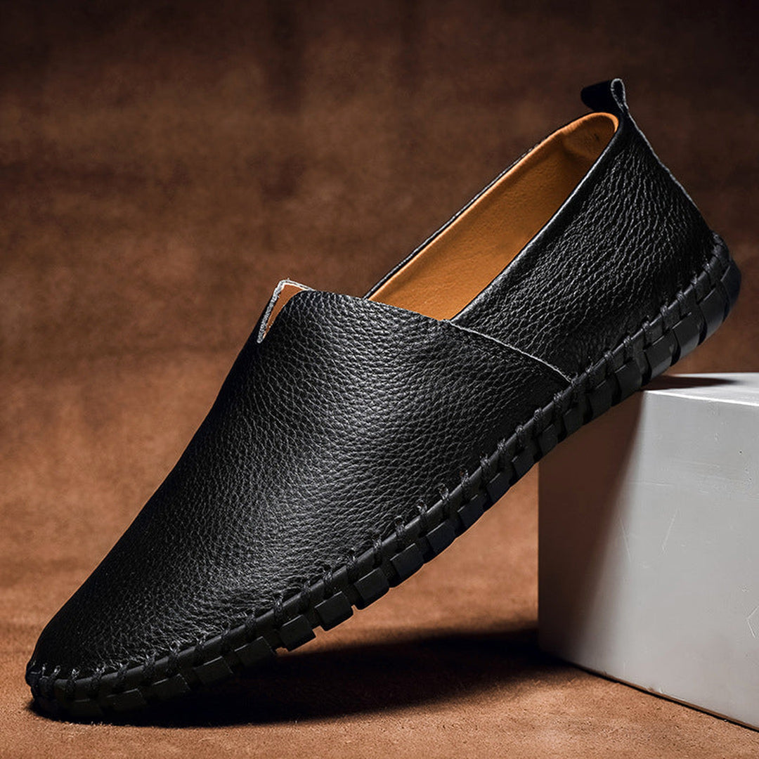 Men's Leather Loafers – Classic Slip-On Smart Casual Shoes – view 3