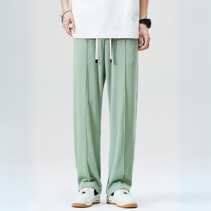 Men's Pleated Tailored Trousers – Elastic Waist Smart Casual – view 7