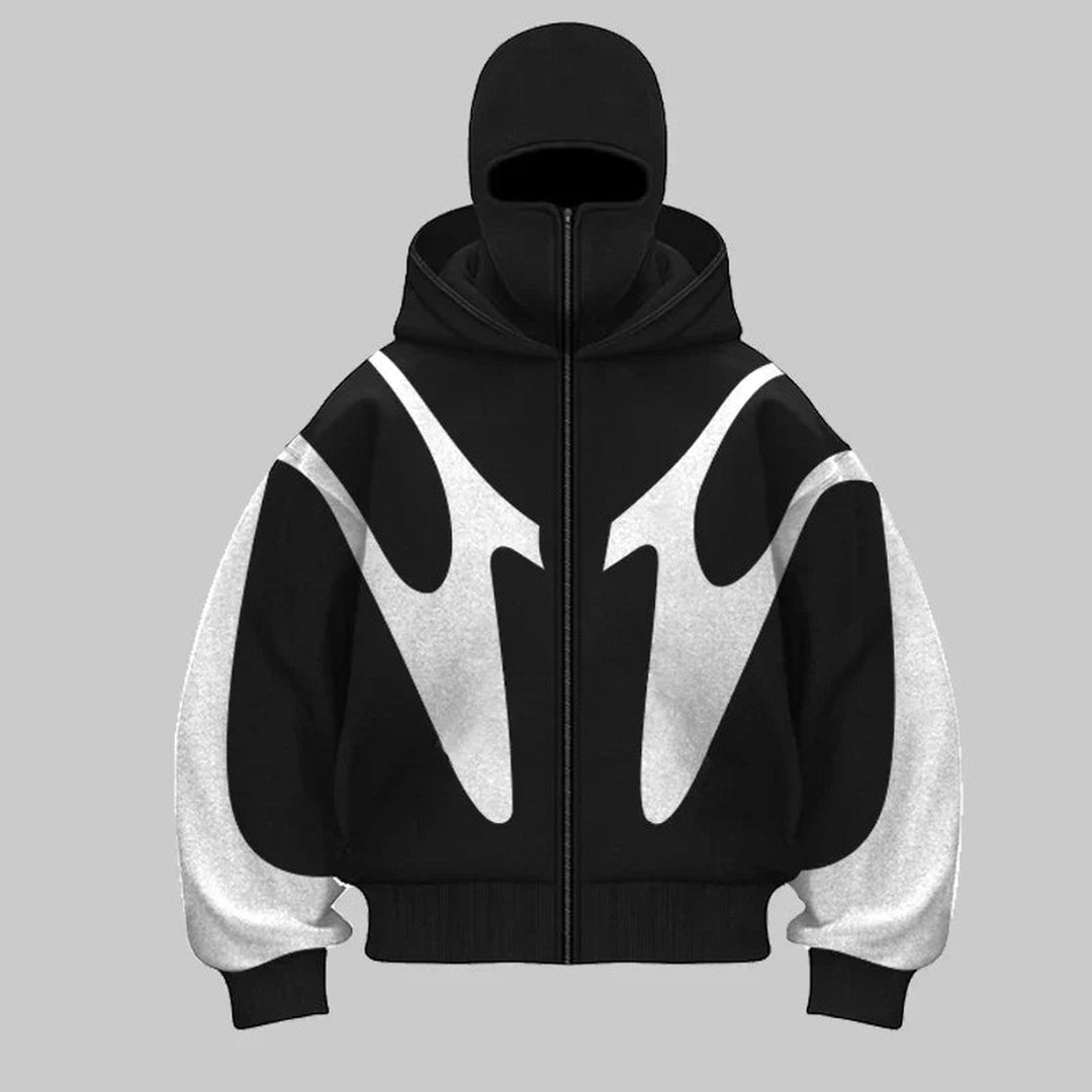 Men's Heavyweight Cotton Balaclava Hoodie – Windproof Streetwear – view 5