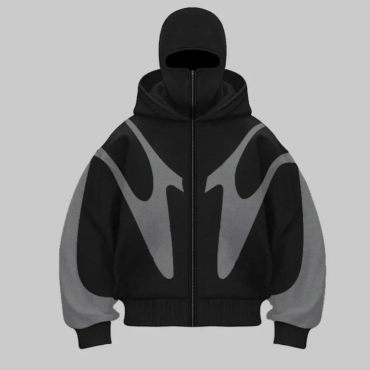 Men's Heavyweight Cotton Balaclava Hoodie – Windproof Streetwear – view 6