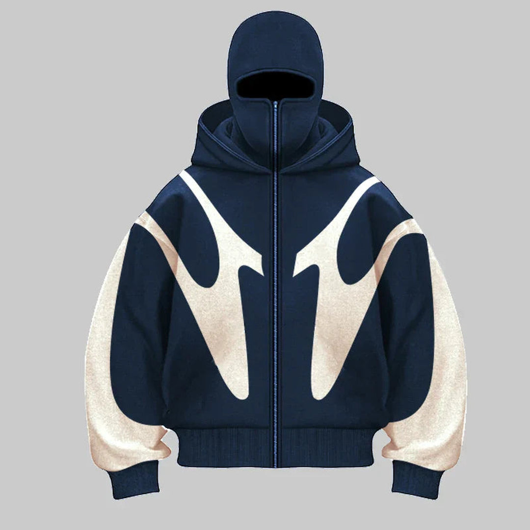 Men's Heavyweight Cotton Balaclava Hoodie – Windproof Streetwear – view 7