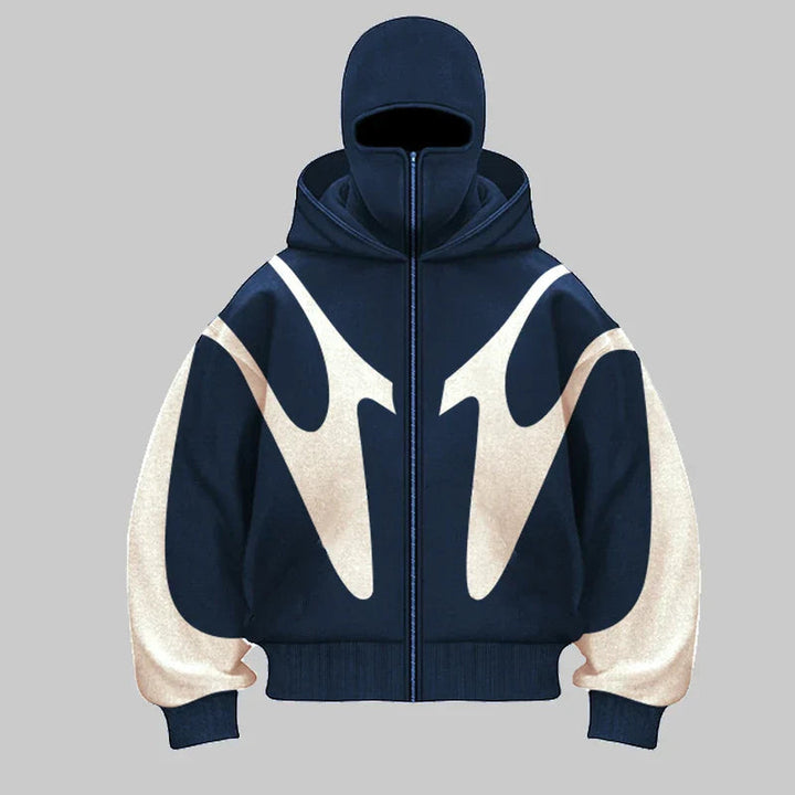 Men's Heavyweight Cotton Balaclava Hoodie – Windproof Streetwear – view 7