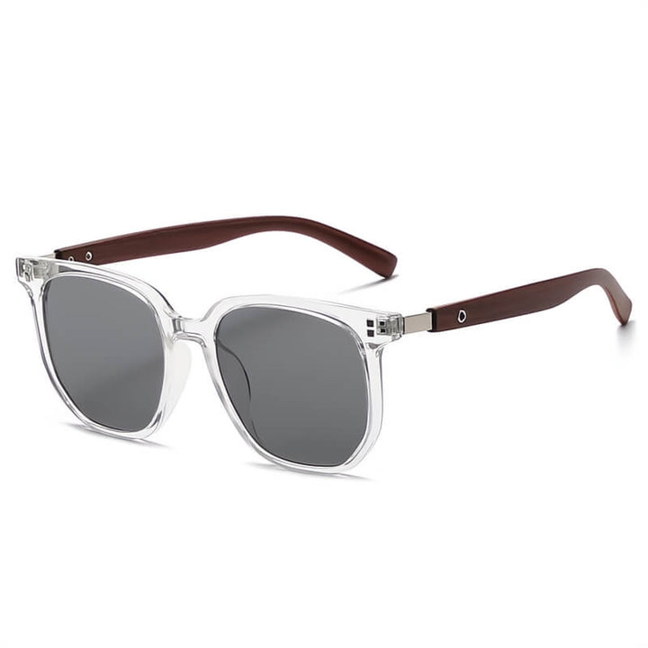 Men's Polarised Wood Sunglasses – Barcelona Statement Frames – view 7