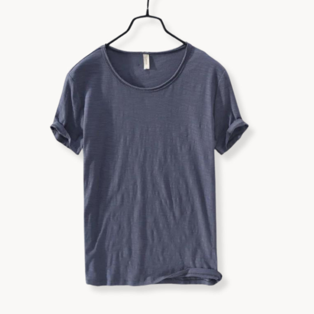 Men's 100% Cotton Shirt – Breathable Smart Casual Essential – Navy