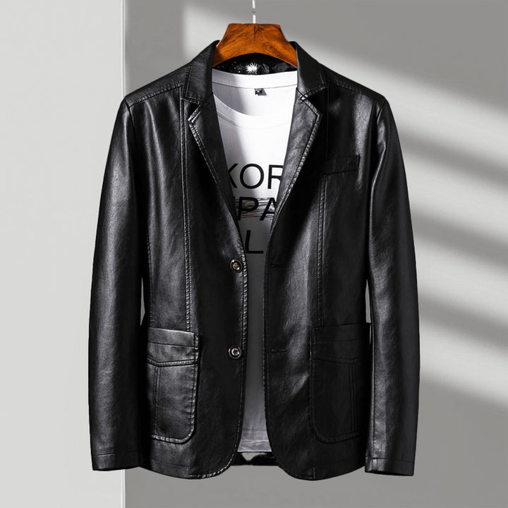 Men's Italian Leather Jacket – Tailored Smart-Casual Layer – view 3