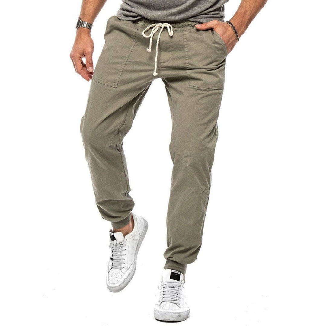 Men's Linen Blend Joggers – Breathable Relaxed-Fit Trousers – view 5