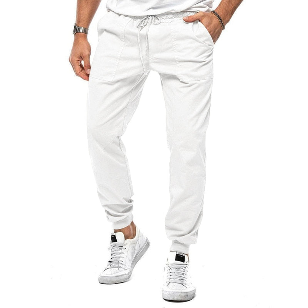 Men's Linen Blend Joggers – Breathable Relaxed-Fit Trousers – view 7