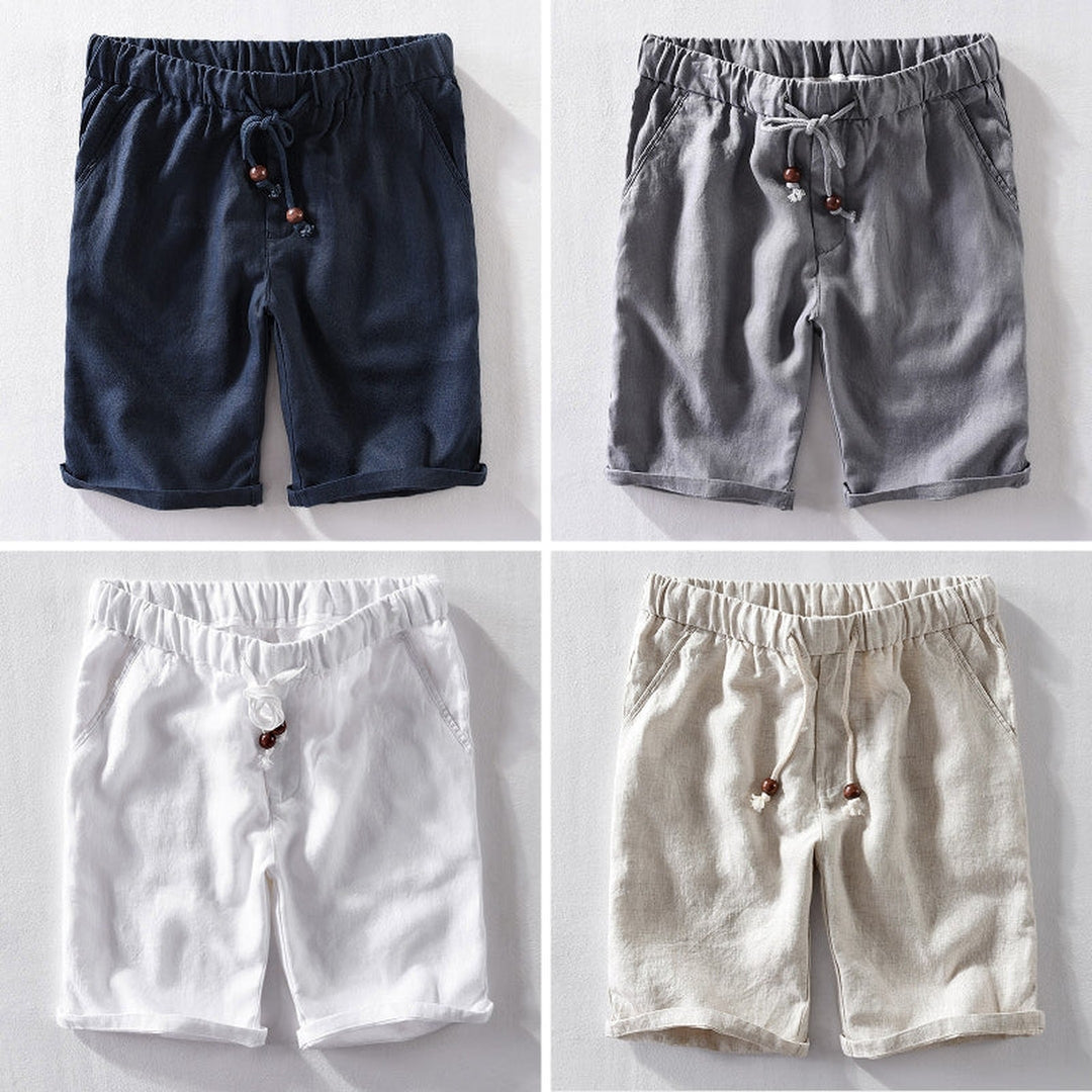 Men's Linen Shorts – Breathable Tailored Summer Shorts – All 4 Colours (Bundle)