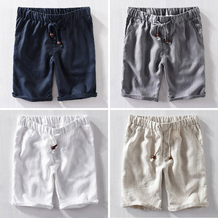 Men's Linen Shorts – Breathable Tailored Summer Shorts – All 4 Colours (Bundle)