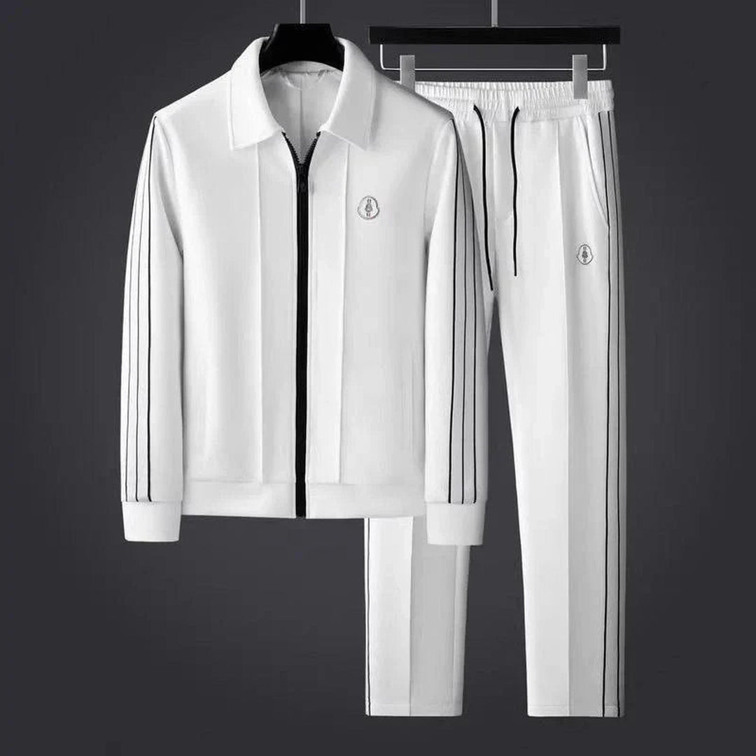Men's Stripe Co-ord Set – Lightweight Sporty Two-Piece Outfit – view 4