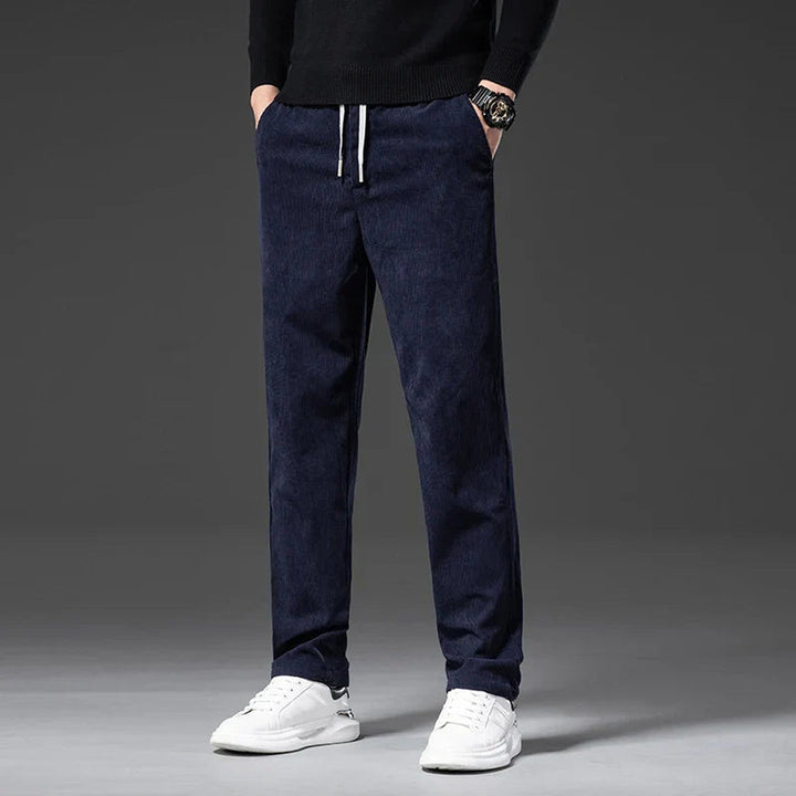 Men's Corduroy Trousers – Stretch Waist Smart Casual Cords – view 3
