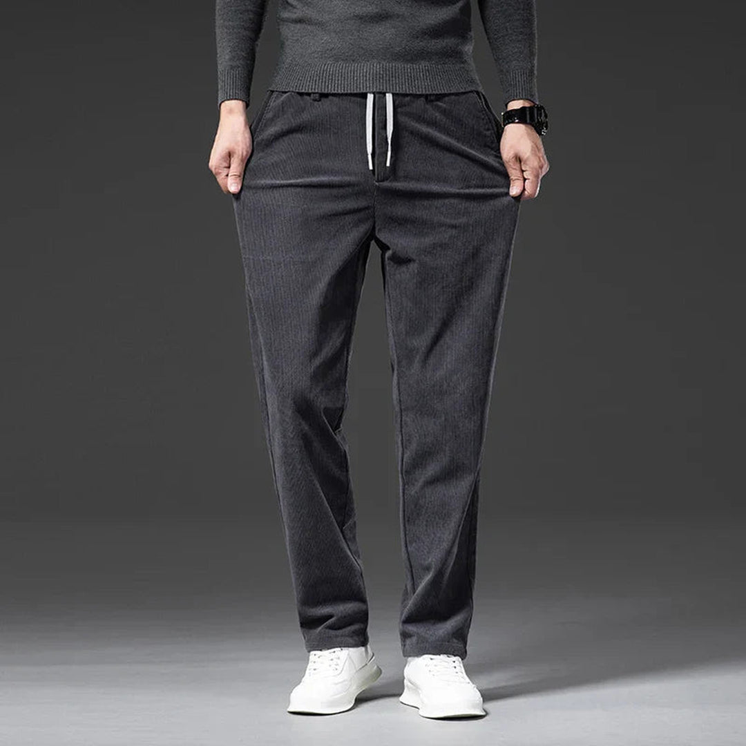 Men's Corduroy Trousers – Stretch Waist Smart Casual Cords – view 7