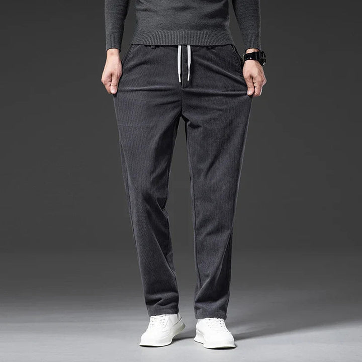Men's Corduroy Trousers – Stretch Waist Smart Casual Cords – view 7