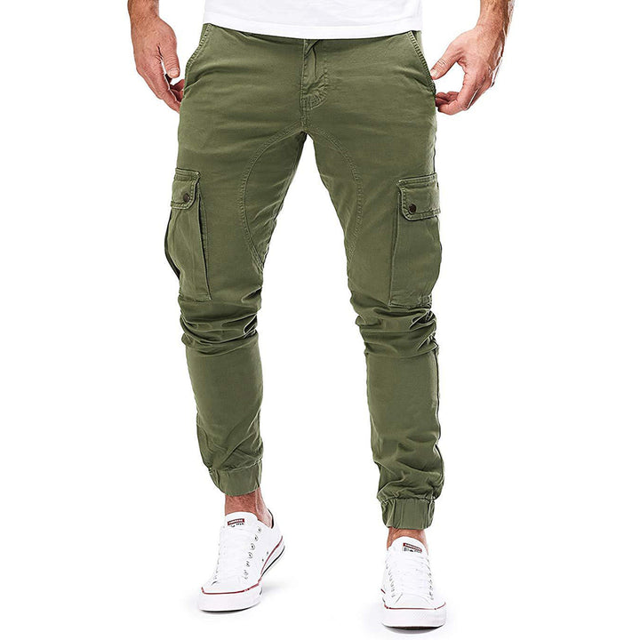 Men's Cargo Joggers – Stretch Cotton Blend Casual Trousers – view 4