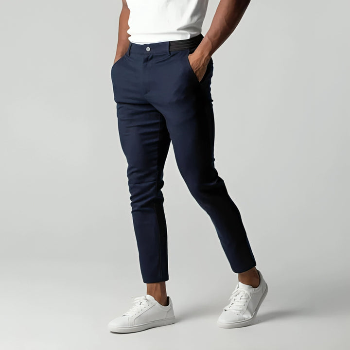 Men's Slim Fit Stretch Chinos – Smart Casual Tapered Trousers – view 5