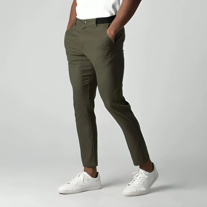 Men's Slim Fit Stretch Chinos – Smart Casual Tapered Trousers – view 6